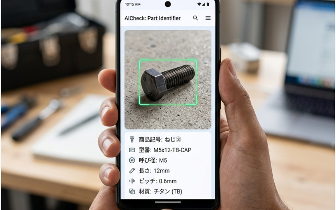 AIファインダーの識別画面イメージ